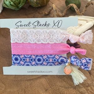 Modern Boho Hair Ties & Bracelet Stack